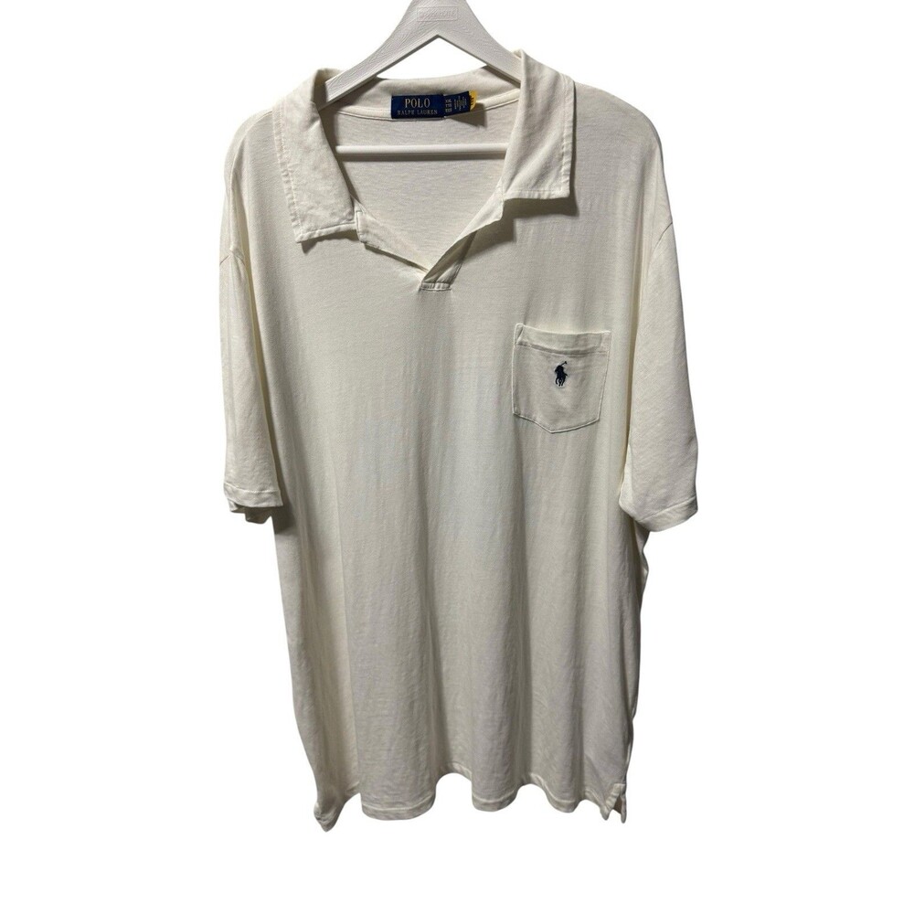 Polo Ralph Lauren Johnny Cotton-Linen Polo Shirt Nevis XXL